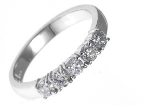 Rhodium Plated Ring