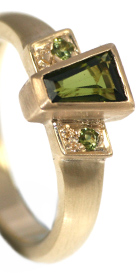 Tourmaline Engagement Ring