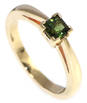 Tourmaline Engagement Ring