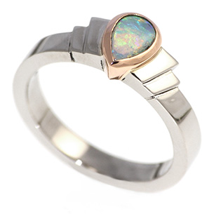 Opal Engagement Ring