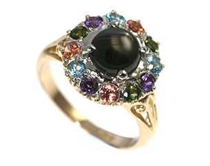 Multi-Coloured Gold Ring