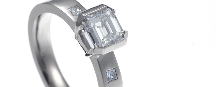 Asscher Cut Engagement Ring