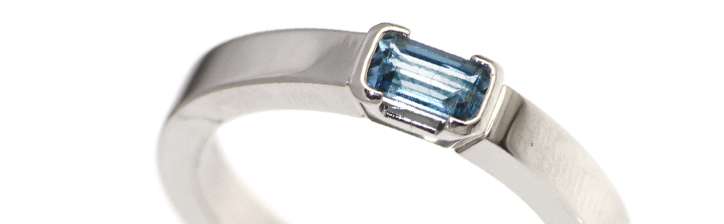 Aquamarine Engagement Ring