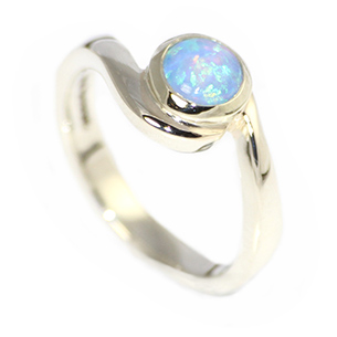 Opal Engagement Ring