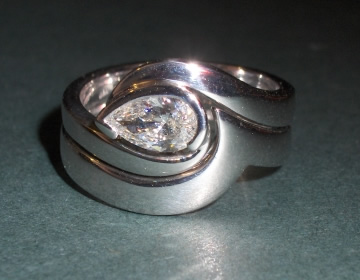 Bespoke fitted wedding and engagement ring