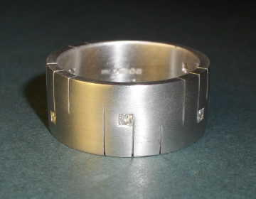 Chunky bespoke wedding ring