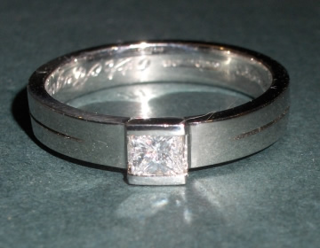 Bespoke platinum engagement ring