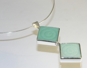 Bespoke pendant made with marble slabs.