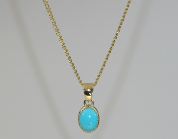 Bespoke turquoise pendant