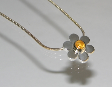 Bespoke flower pendant.