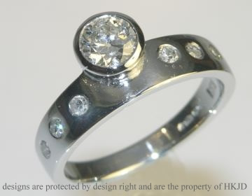 Commissioned platinum eternity ring 