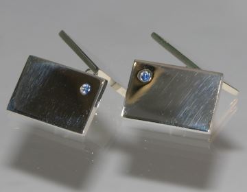 Pair of Sterling silver commissioned cufflinks