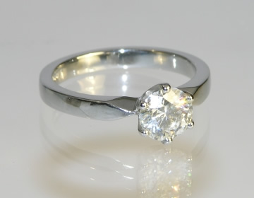 Bespoke platinum engagement ring