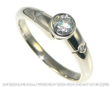 18ct white gold and diamond engagement ring