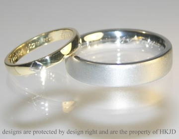 A pair of wedding rings.