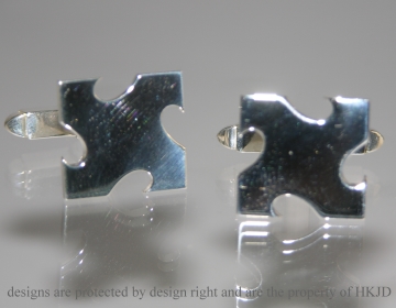 Bespoke Sterling silver cufflinks