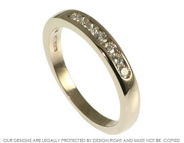 18ct white gold and diamond eternity ring