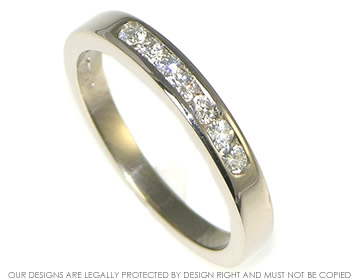 18ct white gold eternity ring with brilliant cut H SI diamonds