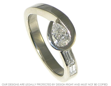 18ct white gold engagement ring with diamonds 