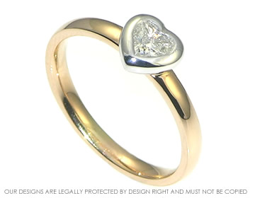 Heart engagement deals rings rose gold