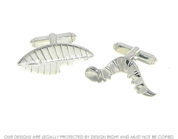 Bespoke silver cufflinks