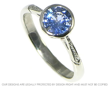 Antique cornflower blue sales sapphire ring