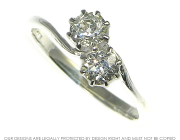 9ct white gold diamond engagement ring