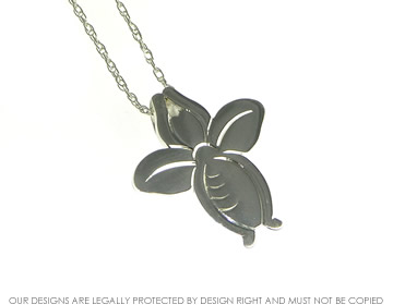 Bespoke Sterling silver bee pendant