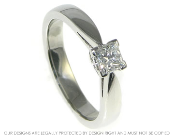 Platinum and diamond engagement ring 