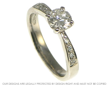 18ct White gold and diamond engagement ring  