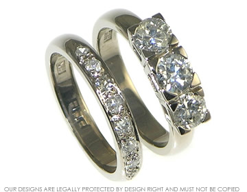 18ct white gold diamond wedding ring