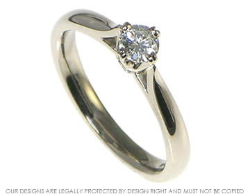 18ct white gold diamond engagement ring. 