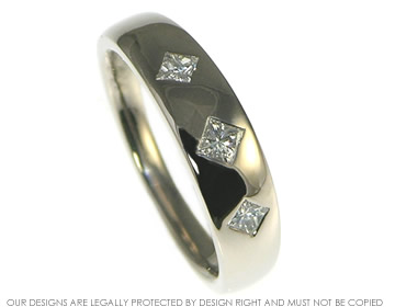 Laura's 9ct white gold and princess cut diamond eternity ring