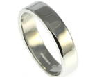 platinum 5mm wide handmade wedding ring