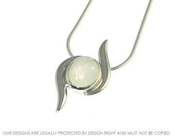 Isobel wanted to use her own Opal for her wedding pendant 