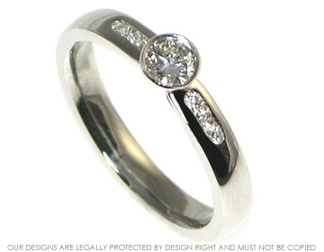 Platinum diamond engagement ring