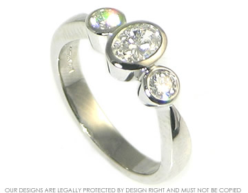 Stuart knew Tracy would love a simple but sparkly platinum eternity ring.