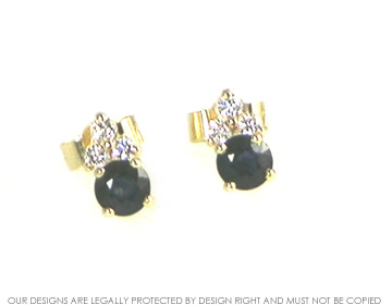 Graham and Jodty wanted a pair of blue sapphire earrings