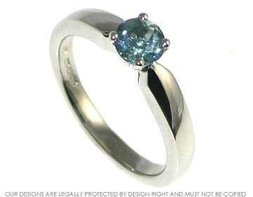 Ewen and Charlotta loved the teal coloured sapphires