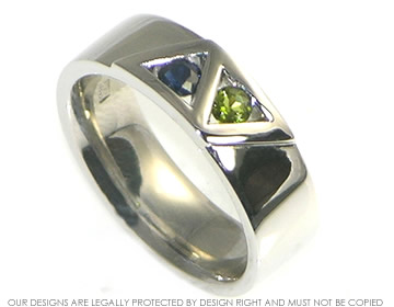 Gareth and Flora wanted to use their own sapphire in their engagement ring