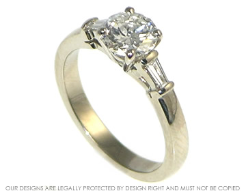 Tom wanted to use his own diamond for this engagement ring 