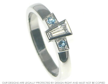 Ryan wanted an Art Deco inspired palladium engagement ring.