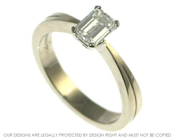 Matthew and Janice fell in love with the Emerald cut diamonds