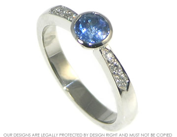 Jane wanted a beautiful blue sapphire for her engagement ring