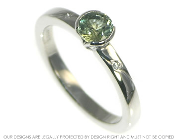 Mark wanted an engagement ring inspired by the Northern Lights