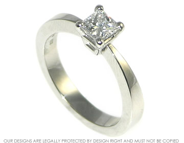 platinum and diamond engagement ring