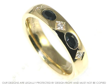 own stones set into a previously commissioned ring