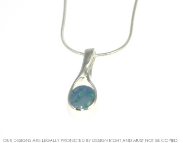 Roger and Liz had thier own opal they wanted to use in a pendant