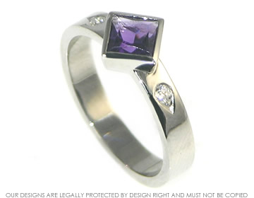 James wanted to commission an amethyst engagement ring