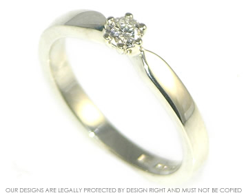 Helen wanted a classic engagement ring with a modern twist